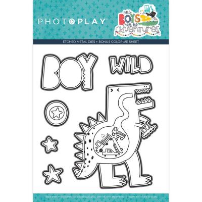 PhotoPlay  Little Boys Have Big Adventures Etched Die - Little Boys Have Big Adventures